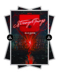 [Digital Download] Stranger Things 5 Poster Print One Last Adventure Hawkins Sci-Fi Wall Art