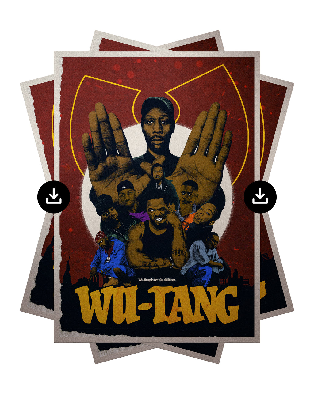[Digital Download] Wu-Tang Clan Legacy Music Poster Print – Hip Hop Wall Art