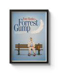 Forrest Gump Movie Poster Minimalist Geometric Alternative Film Art Print