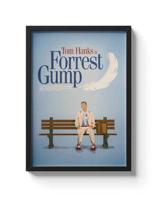 Forrest Gump Movie Poster Minimalist Geometric Alternative Film Art Print