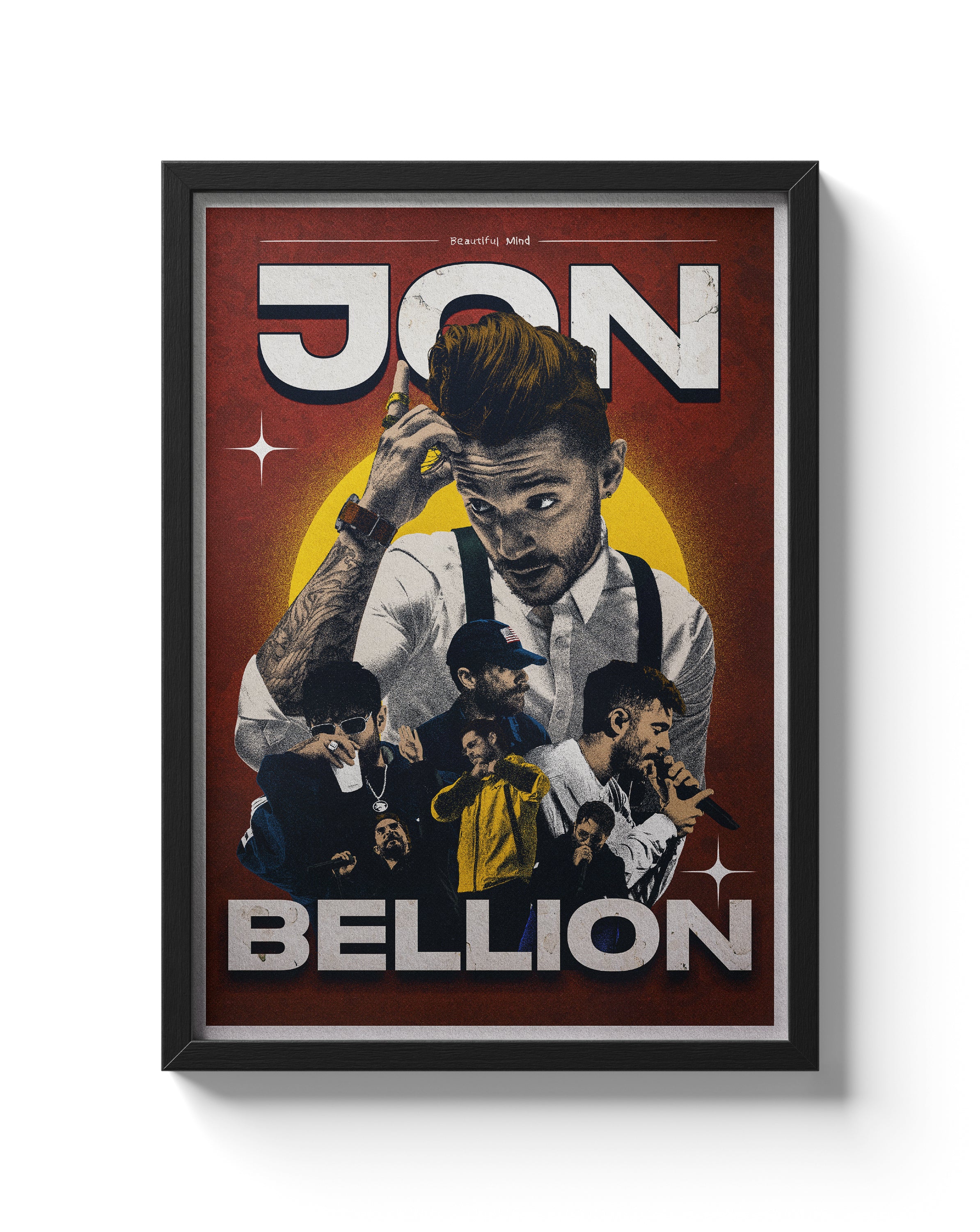 Jon Bellion Legacy Poster Beautiful Mind Pop & Hip Hop Alternative Music Art Print