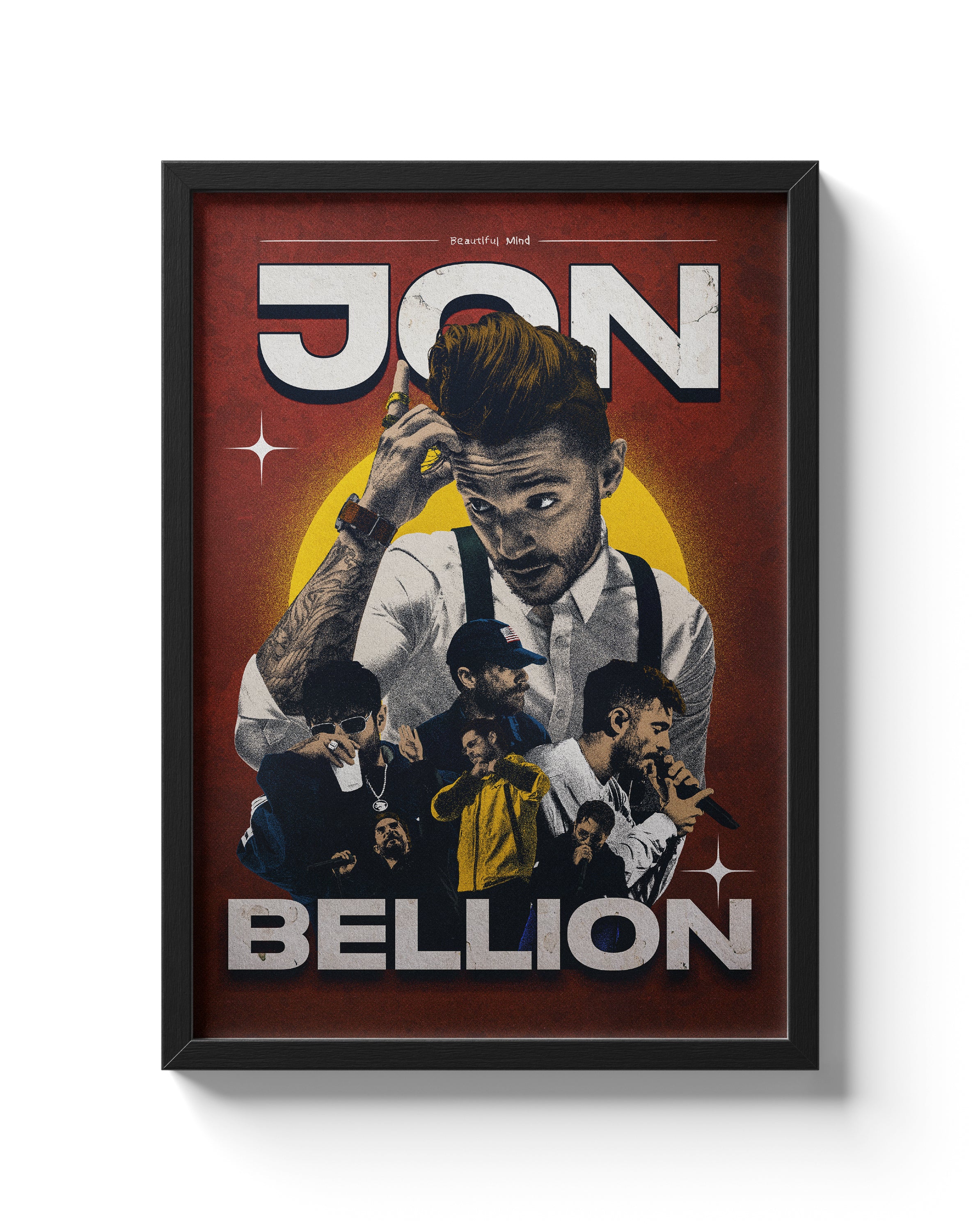 Jon Bellion Legacy Poster Beautiful Mind Pop & Hip Hop Alternative Music Art Print