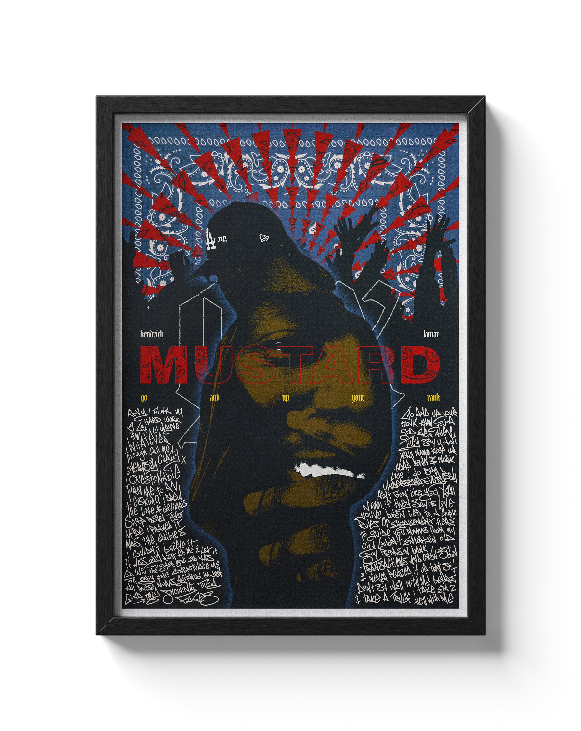 Kendrick Lamar Poster West Coast Rap & Hip Hop GNX Alternative Art Print