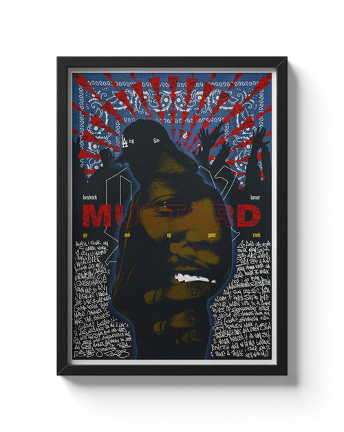 Kendrick Lamar Poster West Coast Rap & Hip Hop GNX Alternative Art Print