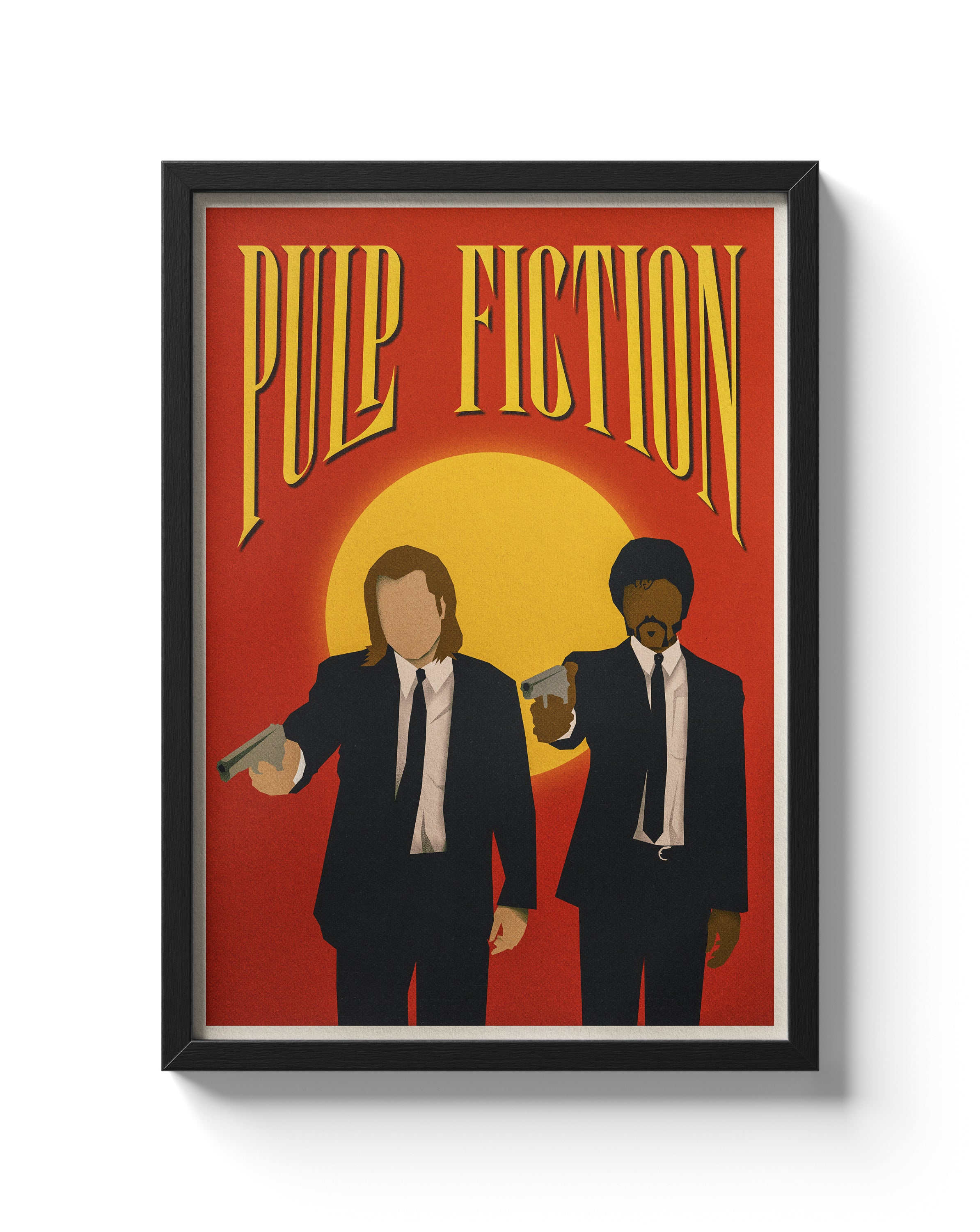 Pulp Fiction Movie Poster Geometric Minimalist Alternative Film Art Print