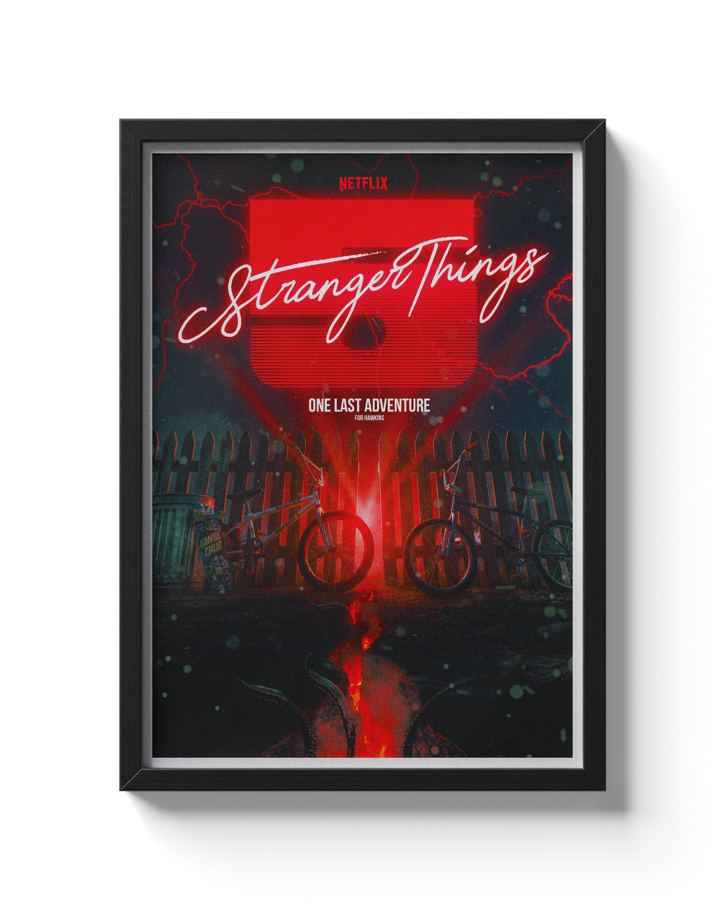 Stranger Things 5 Poster One Last Adventure Alternative Sci-Fi Art Print