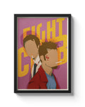 Fight Club Movie Poster Minimalist Alternative Film Art Print