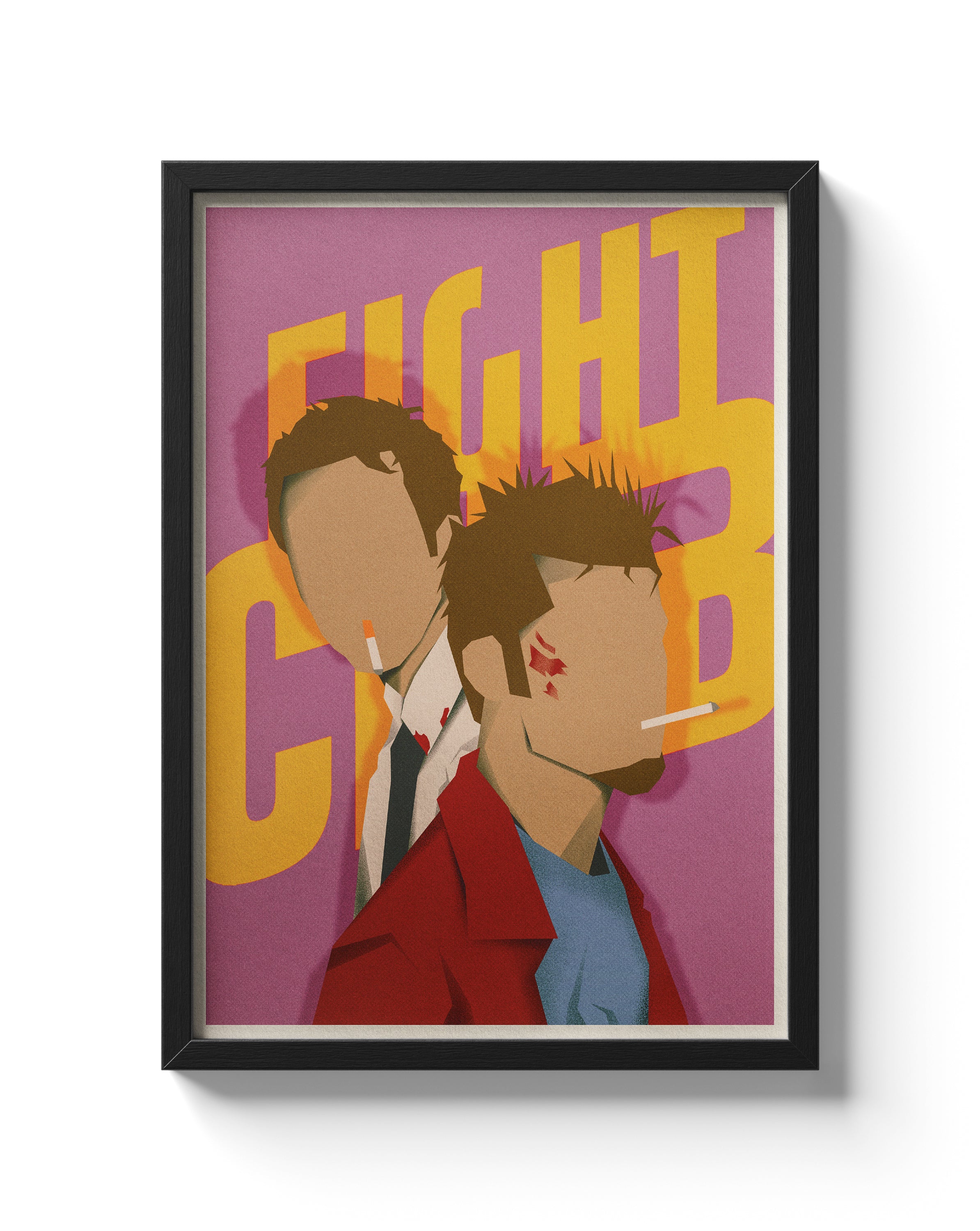 Fight Club Movie Poster Minimalist Alternative Film Art Print